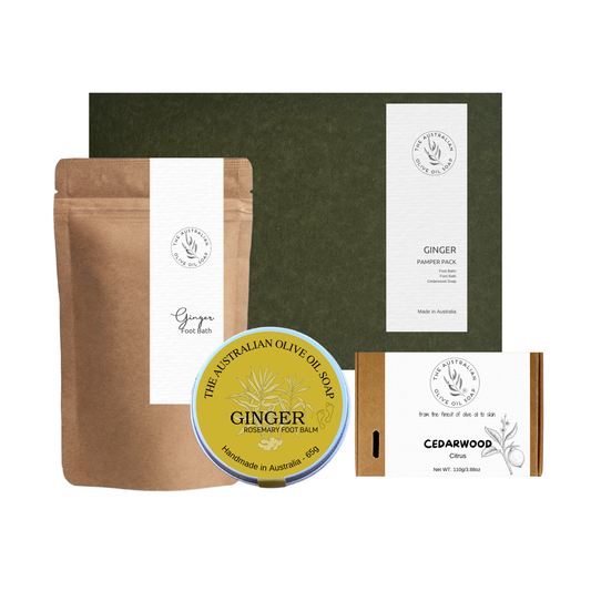 Ginger Foot Pamper Gift Set - The Australian Olive Oil Soap