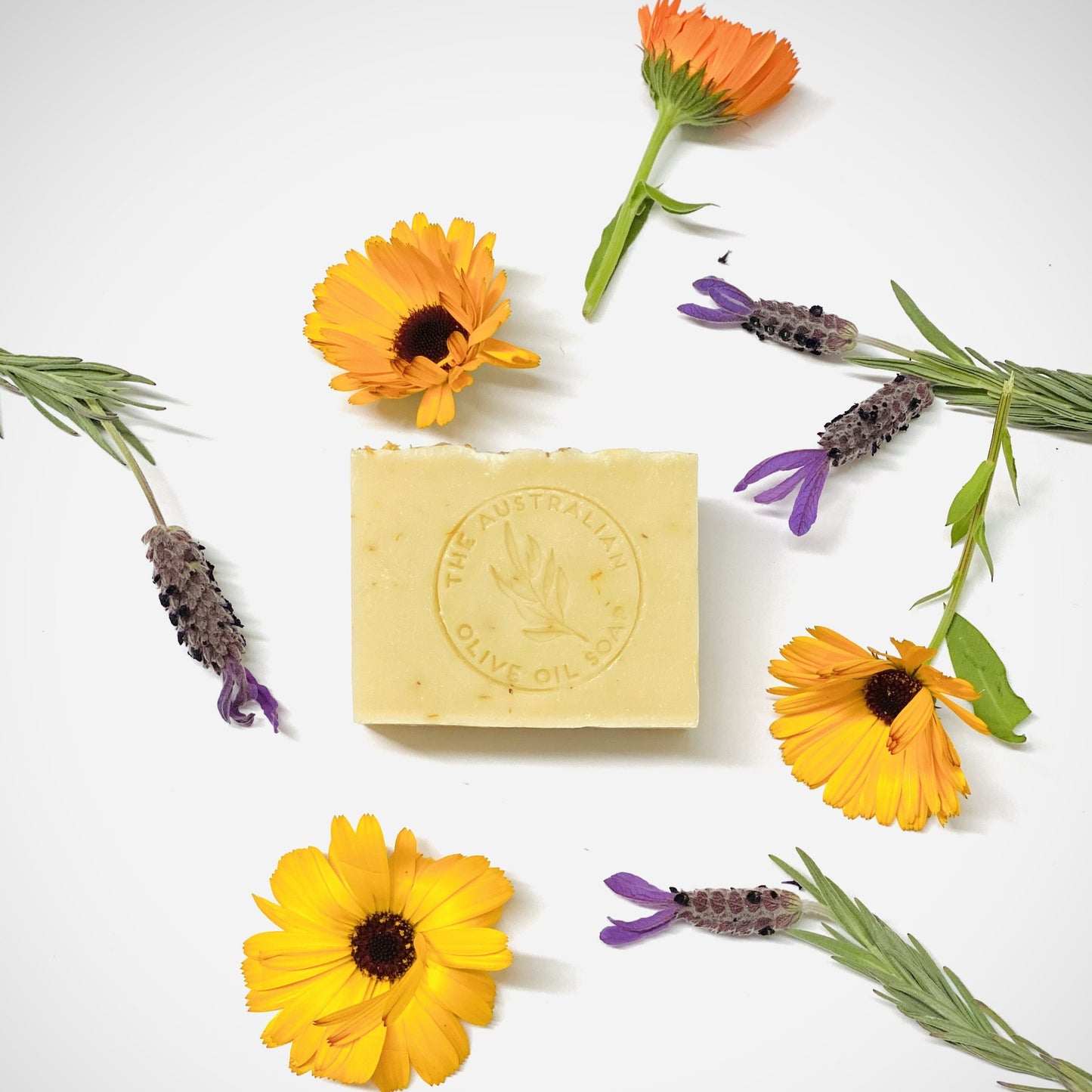 The Australian Olive Oil Soap Healing Calendula Lavender Soap